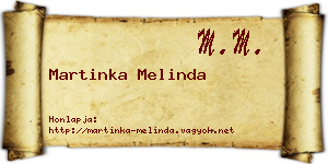 Martinka Melinda névjegykártya