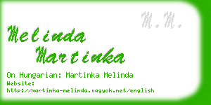 melinda martinka business card